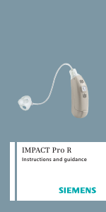 Manual Siemens IMPACT Pro R Hearing Aid