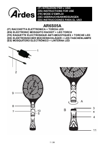 Manual Ardes ARCHOP02 Electric Fly Swatter
