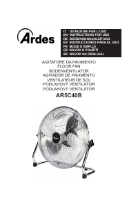 Manuál Ardes AR5C40B Větrák