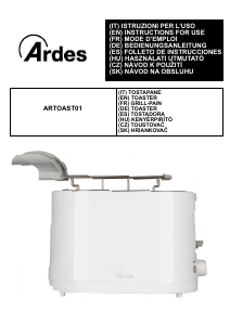 Manual Ardes ARTOAST01 Toaster