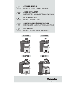 Manual de uso Ceado ES700 Licuadora