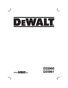 Handleiding DeWalt D25960K Breekhamer