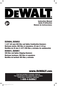Manual de uso DeWalt D25604K Martillo de demolición