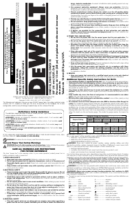 Mode d’emploi DeWalt DWD115K Perceuse visseuse