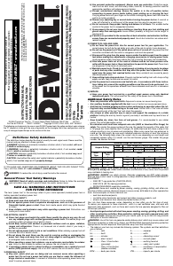 Manual DeWalt DW245 Impact Drill