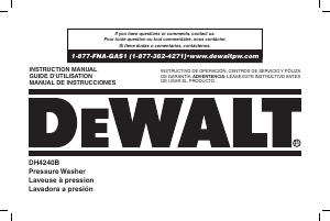 Mode d’emploi DeWalt DH4240B Nettoyeur haute pression