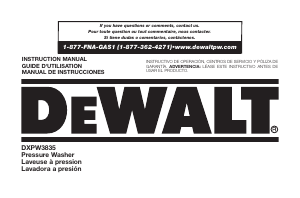 Mode d’emploi DeWalt DXPW3835 Nettoyeur haute pression