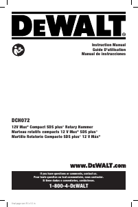 Mode d’emploi DeWalt DCH072G2 Perforateur