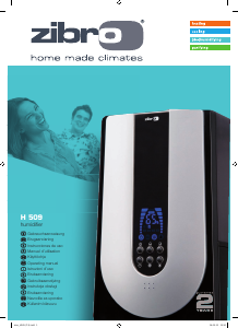 Manual Zibro H 509 Humidifier