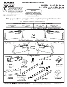 Manual SARGENT 422 Cam Action Door Closer