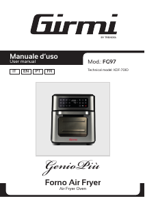 Manual Girmi FG9700 Fritadeira