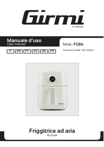 Manual de uso Girmi FG8601 Freidora