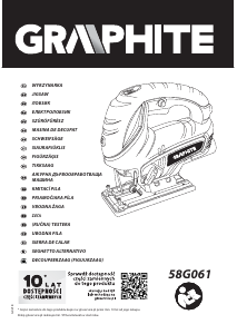 Руководство Graphite 58G061 Электрический лобзик