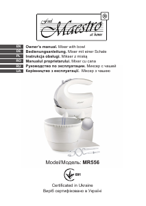 Manual Maestro MR-556 Hand Mixer