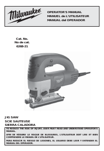 Mode d’emploi Milwaukee 6268-21 Scie sauteuse