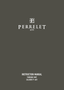 كتيب Perrelet A1093/2A Turbine Gmt ساعة