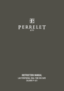 Руководство Perrelet A1101/1 Lab Peripheral Dual Time Big Date Наручные часы