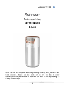 Bedienungsanleitung Rohnson R-9480 Luftreiniger