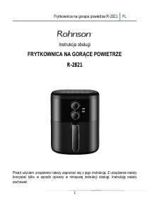 Instrukcja Rohnson R-2821 Frytkownica