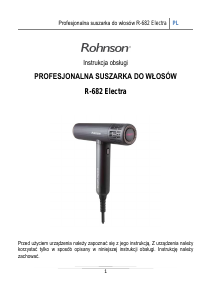 Instrukcja Rohnson R-682 Electra Suszarka do włosów