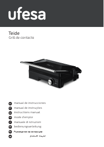 Manuale Ufesa PR1600 Grill a contatto