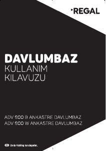 Kullanım kılavuzu Regal ADV 900 W Davlumbaz