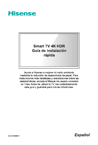 Manual de uso Hisense 65H8G Televisor de LED