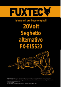 Manuale Fuxtec FX-E1SS20 Sega universale
