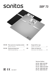 Handleiding SBF 73 Weegschaal