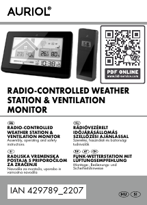 Manual Auriol IAN 429789 Weather Station