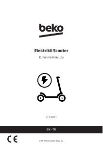 Kullanım kılavuzu BEKO B35010 Elektrikli scooter