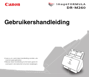 Handleiding Canon DR-M260 imageFORMULA Scanner