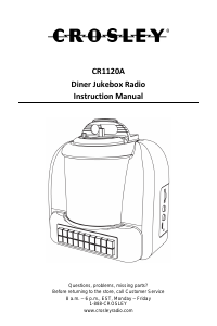 Manual de uso Crosley CR1120A Jukebox