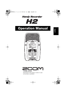 Handleiding Zoom H2 Audiorecorder