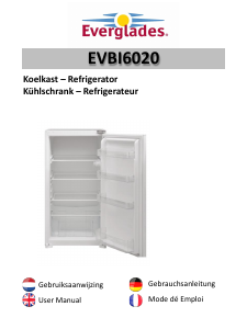 Manual Everglades EVBI6020 Refrigerator