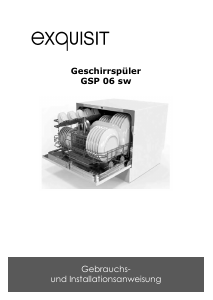 Bedienungsanleitung Exquisit GSP 06 sw Geschirrspüler