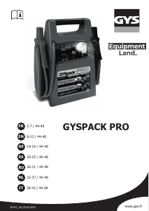 Manuale GYS GYSPack Pro Caricabatterie per auto