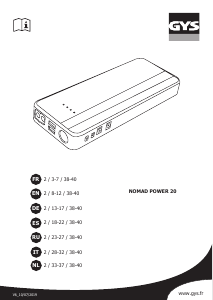 Manuale GYS Nomad Power 20 Caricabatterie per auto