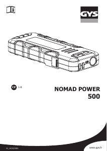 Manuál GYS Nomad Power 500 Záložní baterie