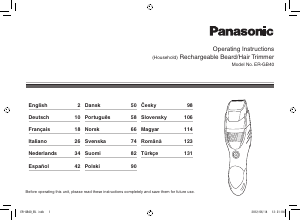 Handleiding Panasonic ER-GB40 Baardtrimmer