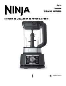 Manual de uso Ninja CO351B Batidora