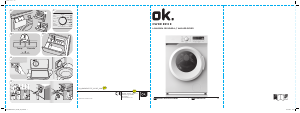 Handleiding OK OWDR 8513 E Was-droog combinatie