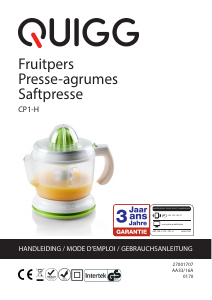 Handleiding Quigg CP1-H Citruspers