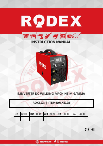 Kullanım kılavuzu Rodex RDX5128 Kaynak makinesi