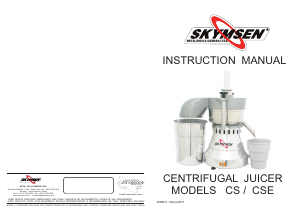 Handleiding Skymsen CSE Sapcentrifuge