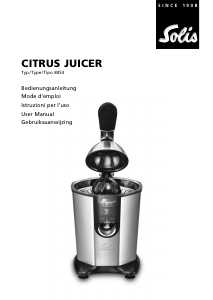 Manual Solis 8453 Citrus Juicer