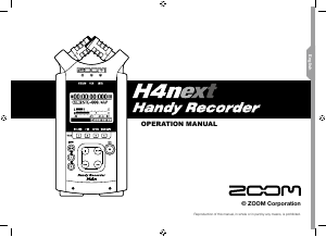 Handleiding Zoom H4n Audiorecorder
