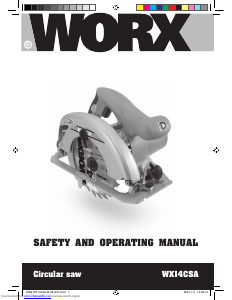 Manual Worx WX14CSA Circular Saw