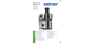 Manual Zelmer ZJE1200G Juicer