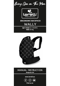 Manual de uso Lorelli Wally Portabebés